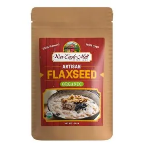 Bag of War Eagle Mill Organic Flaxseed – 20 oz, USDA Organic and Non-GMO.