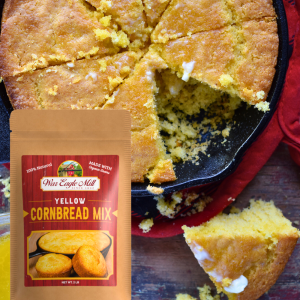 Fresh Skillet-Baked Cornbread with War Eagle Mill Yellow Cornbread Mix