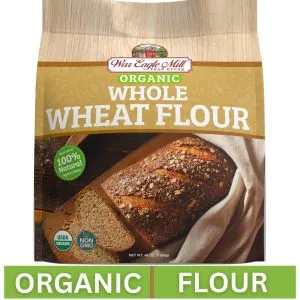 War Eagle Mill Organic Whole Wheat Flour bag – 100% stone-ground, USDA Organic, Non-GMO