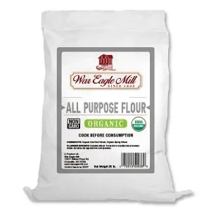 Organic Unbleached All-Purpose Flour – 25 lb bag, USDA Organic, Non-GMO