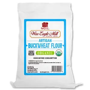 25 lb bag of Organic Buckwheat Flour by War Eagle Mill, USDA Organic and Non-GMO labeled