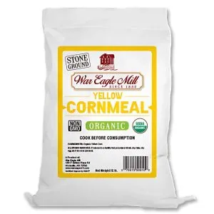 War Eagle Mill Organic Yellow Cornmeal 25 lb Bag