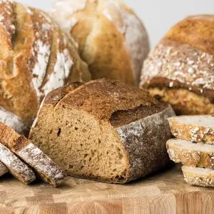 Organic Unbleached Bread Flour with Freshly Baked Loaf – War Eagle Mill