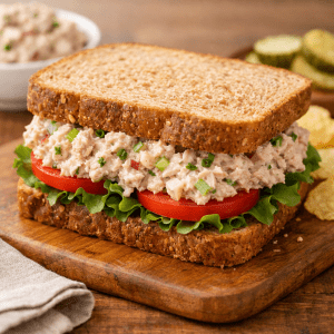 Tuna salad sandwich on whole wheat - War Eagle Mill Food Group